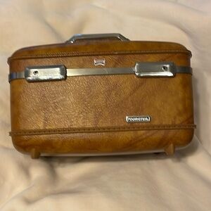 Vintage Tan/Brown American Tourister Train Case